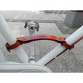 TOURBON - Bota de piel marrón con asa de bicicleta Little Lifter Bicycle